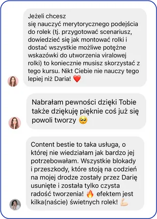 Opinia klientki 1
