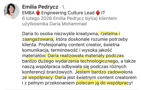 Opinia klientki 13